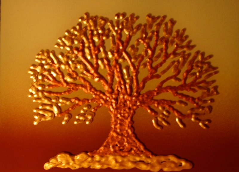 Life Tree Art on Glass