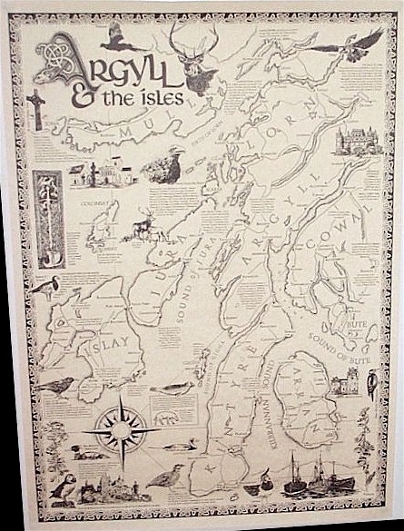 map of Argyll and the isles