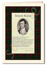 robert burns extract from ae fond kiss cards