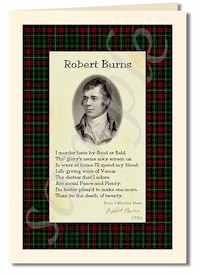 robert burns extract from I Murder Hate cards