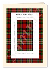 royal stewart tartan cards