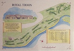 Troon golf course print